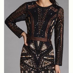 Let Me Be Beaded Mini Dress Size Medium